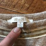 Miss Me brown chevron jeweled western lightweight top Photo 2