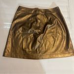 Urban Outfitters Gold Metallic Bronze Brown  Y2K Grunge Festival Skirt Small Chic Photo 3