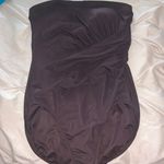 Strapless One Piece Swimsuit Brown Size 14 Photo 0