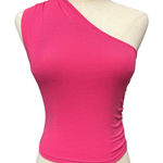 Urban Outfitters  XS Silence + Noise Octavia One Shoulder Top Berry Pink Casual Photo 0