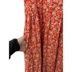 Madewell  Piazza Floral Button Front Midi Dress Red White Size L Boho Cottagecore Photo 7