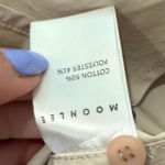 Moonlee Beige Collared Cut Out Button Up Blouse Oversize Top Size L NEW Tags Size L Photo 8