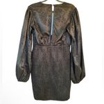 Miss Lola Black Jacquard Mini Dress - Size L Photo 2