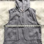 St. Tropez West Grey Linen Vest Photo 5