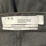 IRO  Grey Straight Leg High Rise Fringe Raw Hem Size 28 Jeans. Photo 6