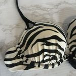Victoria's Secret Victoria’s Secret bombshell push-up zebra print swimsuit bikini top small Y2K Photo 2