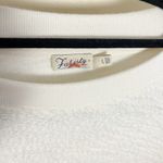 Faherty  Vista Stripe Pullover Sweater Cream Size Large 100% Cotton Photo 5