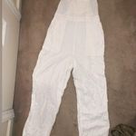 Stoney Clover Lane Nwot Stoney clover x target heart white linen like overalls M summer classic Photo 7