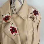 Dennis Basso Madison Ave. faux leather floral jacket Photo 1