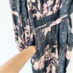 Anthropologie Harlyn Audria Jacquard Jumpsuit in Black Floral Photo 8