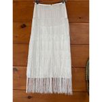 Lulus  Remarkable Aura White Fringe Midi Dress Party Cocktail Womens Size XS Photo 3