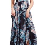 Free People Intimately Through The Vine Maxi Long Dark Floral Smocked Dress XS Photo 0