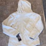 Reebok NEW! Cream Fleece Fuzzy Zip Jacket w/ Hood Photo 1