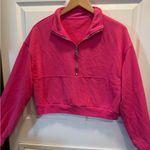 SheIn Fashion Quarter Zip Banded Bottom Cropped Sweatshirt Size M Photo 3