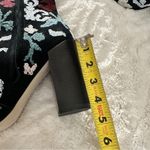 Rebecca Minkoff Size 8 Bojana Black Unique Floral Ankle Boots Embroidered Heels Photo 12