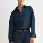 Everlane  The Oversized Denim Shirt in Tungsten Rinse, Size 00 Photo 0