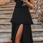 Show Me Your Mumu  Lady Corset Dress In Black Chiffon Photo 0