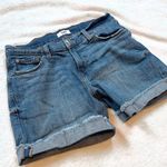 Kensie  Cuffed Bermuda Stretch Medium Wash High Rise Denim Jean Shorts Sz 6/28 Photo 1