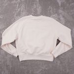Athleta Cropped Boxy Crewneck Sweatshirt Women's XS Cream Long Sleeve Soft Photo 3