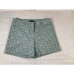The Limited  Ladies Size 4 Floral‎ Green Tailored Chino Walking Shorts Photo 2