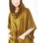 Anthropologie SILENCE + NOISE Maddox Cowl Neck Draped Lagenlook Poncho Photo 0