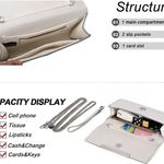 Small Clutch Purses for Women Summer Crossbody Bags and Straw Wristlet Handbags with Chain Strap Photo 3