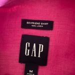 Gap  Fuchsia Linen Boyfriend Shirt Photo 2