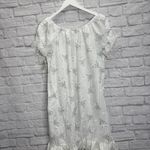 Vintage Ballet Peignoir Set Size M White Floral Cotton Blend Robe Gown Short New Size M Photo 8