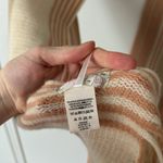 Free People  Striped Tan and Pink Scarf Photo 4