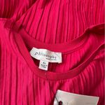 Philosophy  Red Sleeveless Pleated Top Photo 8