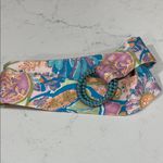 Talbots Colorful Abstract Pattern Cotton Belt Photo 7