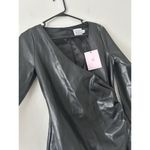 Hello Molly  Black Catwoman Mini Dress Asymmetrical Front Slit Sexy Party Medium Photo 3