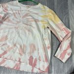 Jane and Delancey Pink, Peach, White Tie-Dye Long Sleeve Shirt; XL Women’s Photo 2