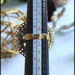 Trendy Boho Round Turquoise Ring Blue Photo 2