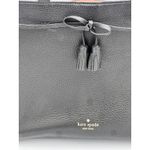 Kate Spade  New York Black Leather Satchel Tote Bag Tassel Bow Medium Pink READ** Photo 1