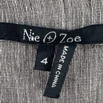 T6 Y2K VTG Nie Zoe Gray Linen Blend Bell Sleeve Open Front Blazer Jacket Size 4 Photo 1