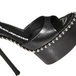 Alexander Wang Nova Ankle Strap 145 Studded Platform High Heel Sandals 35.5 NEW Photo 4