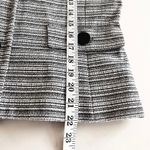 Karl Lagerfeld  Black White Tweed 3/4 Sleeve Button Front Jacket Women’s Size 10 Photo 6