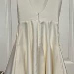 Jane Summers Women's/Junior's Cream Formal/Rehearsal Zip Up Dress Pockets Size 6 Photo 1