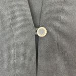 Black Textured Knit Short Sleeve One Button Front Mini Dress Large LBD Workwear Photo 4