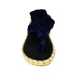 Nordstrom Nalho Ganika Sandals Velvet Blue Gold Yoga Mat Memory Foam Comfort Espadrilles 6 Photo 2