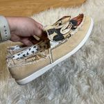 Crocs Mickey Mouse Disney Tan Canvas Slip On Loafer Flats Women’s 9 W Photo 2