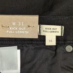 Madewell NWT  Black Kick Out Full Length Mid Rise Jeans Denim Size 31 Photo 7