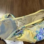 We Wore What Revolve  NWT Floral High Rise High Waist Bikini Bottom Cream Floral L Photo 5