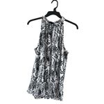 Cato  Black and White Sleeveless Ruffled Blouse Photo 1