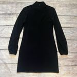 White House | Black Market White House Black Long Sleeve Keyhole Turtleneck Dress Womens Size 4 Whimsigoth Photo 4