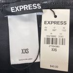 EXPRESS Black faux Leather Animal Print Leggings Pants NEW XXS Photo 5