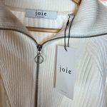 Joie NWT  Hinnes Ribbed 100% Wool Ivory Porcelain Sweater Size XL Photo 8