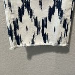 Free People  Indigo Skies Printed Cropped Leg Jeans, Size 27 Photo 4