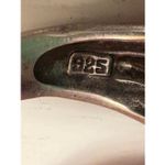 Real Turquoise Sterling Silver Ring • Marquise Statement • Size 8 Photo 8